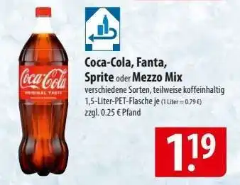 Famila Nord Ost Coca-Cola, Fanta, Sprite oder Mezzo Mix Angebot