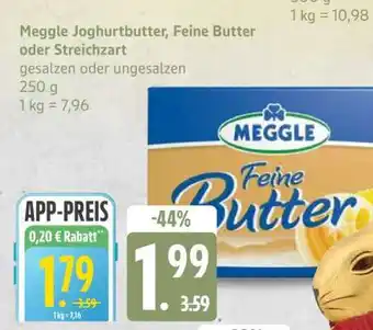 Edeka Meggle Joghurtbutter Feine Butter oder Streichzart Angebot