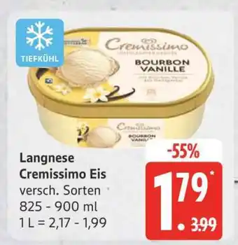 Edeka Langnese Cremissimo Eis Angebot