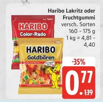 Edeka Haribo Lakritz oder Fruchtgummi Angebot