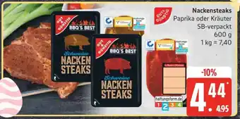 Edeka Schweine- nackensteaks Angebot