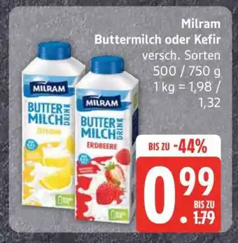Edeka Milram Buttermilch oder Kefir Angebot