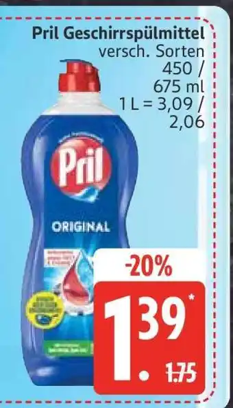 Edeka Pril Geschirrspülmittel Angebot