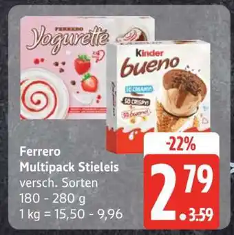 Edeka Ferrero Multipack Stieleis Angebot