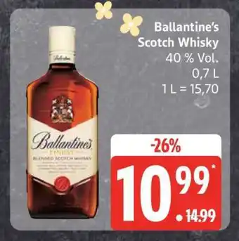 Edeka Ballantine's Scotch Whisky Angebot