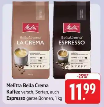 Edeka Melitta Bella Crema Kaffee Angebot