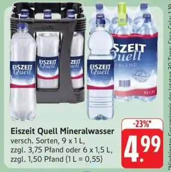 Edeka EISZEIT QUELL Mineralwasser Angebot