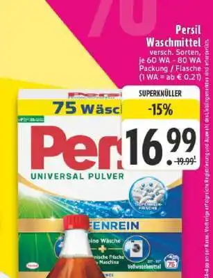 Edeka PERSIL Waschmittel Angebot