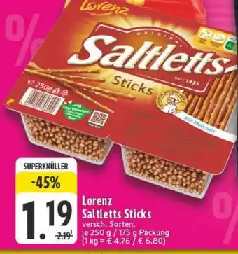 Edeka LORENZ Saltletts-Sticks Angebot