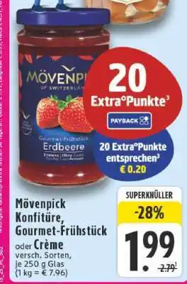 Edeka Mövenpick Konfitüre, Gourmet-Frühstück oder Crème Angebot