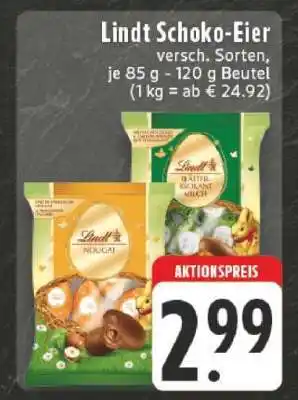 Edeka Lindt Schoko-Eier Angebot