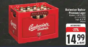 Edeka Budweiser Budvar Premium Lager Angebot