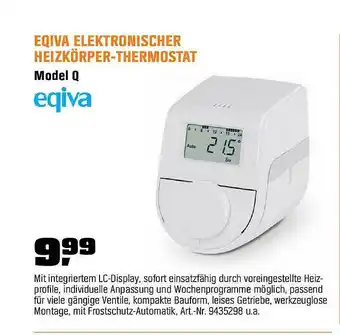 OBI Eqiva Elektronischer Hiezkörper-thermostat Angebot