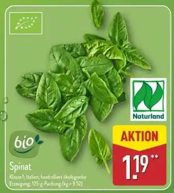Aldi Nord Spinat Angebot