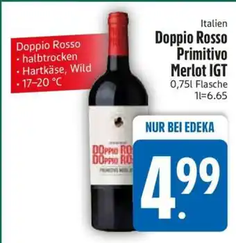 Edeka Doppio Rosso Primitivo Merlot IGT Angebot