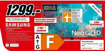 MediaMarkt Samsung Gq 65 Qn 85 65" Qled Tv Angebot