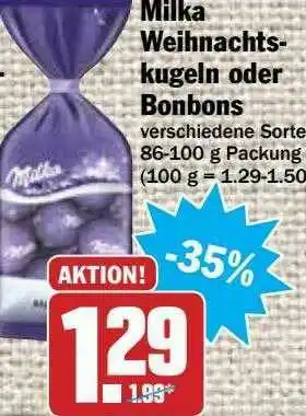 Hit Milka Weihnachtskugeln Oder Bonbons Angebot