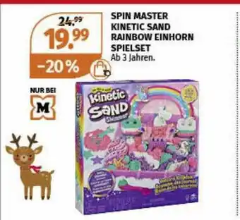 Müller Spin Master Kinetic Sand Rainbow Einhorn Spielset Angebot