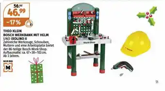 Müller Theo Klein Bosch Werkbank Mit Helm Un Ixolino II Angebot