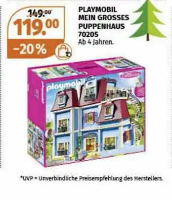 Müller Playmobil Mein Grosses Puppenhaus 70205 Angebot