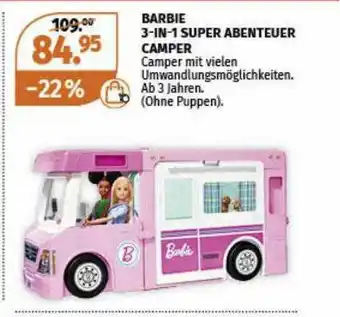 Müller Barbie 3in1 Super Abenteuer Camper Angebot