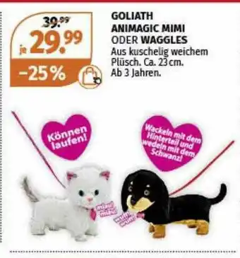 Müller Goliath Animagic Mimi Oder Waggles Angebot