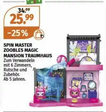 Müller Spin Master Zoobles Magic Mansion Traumhaus Angebot