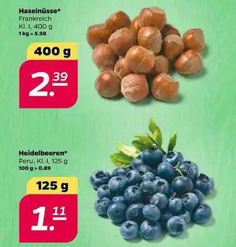 NETTO Heidelbeeren Oder Haselnüsse Angebot