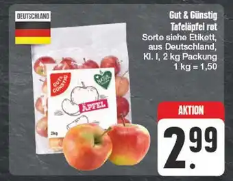 Edeka Gut & günstig tafeläpfel rot Angebot