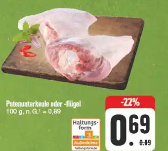 Edeka Putenunterkeule oder -flügel Angebot