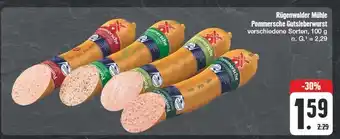 Edeka Rügenwalder mühle pommersche gutsleberwurst Angebot