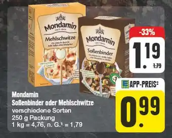 Edeka Mondamin soßenbinder oder mehlschwitze Angebot