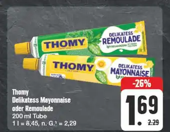 Edeka Thomy delikatess mayonnaise oder remoulade Angebot