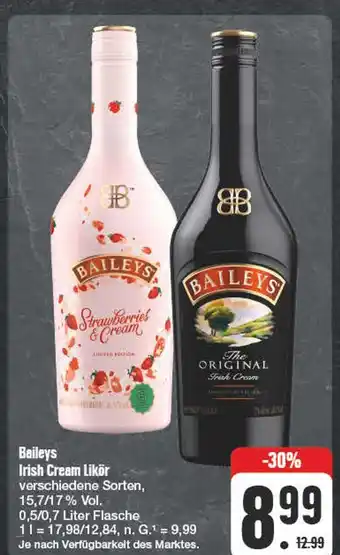 Edeka Baileys irish cream likör Angebot