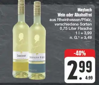 Edeka Maybach wein oder alkoholfrei Angebot