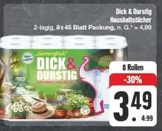 Edeka Gartenglück dick & durstig haushaltstücher Angebot