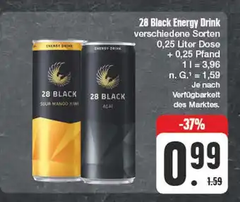 Edeka 28 black energy drink Angebot