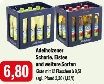 Feneberg Adelholzener Schorle, Eistee und weitere Sorten Angebot