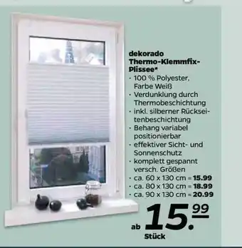 NETTO Dekorado Thermo-Klemmfix-Plissee Angebot