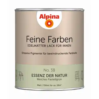toom Baumarkt Alpina Feine Farben 'Essenz der Natur' pastellgrün matt 750 ml Angebot