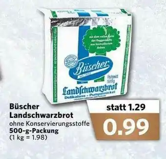 Combi Büscher Landschwarzbrot Angebot