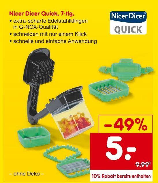 Nicer dicer quick, 7-tlg Angebot bei Netto Marken-Discount