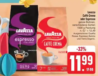 E-Center Lavazza caffè crema oder espresso Angebot