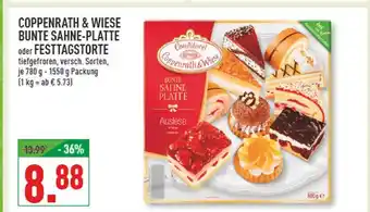 Marktkauf Coppenrath & wiese bunte sahne-platte oder festtagstorte Angebot