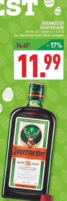 Marktkauf Jägermeister kräuterlikör Angebot