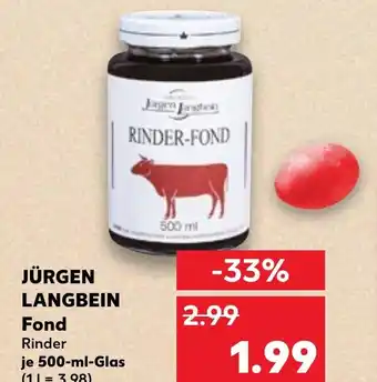 Kaufland JÜRGEN LANGBEIN Fond Angebot