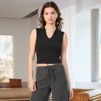 NKD Damen-Top mit Polokragen Angebot