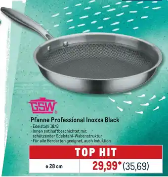 METRO GSW Pfanne Professional Inoxxa Black Angebot