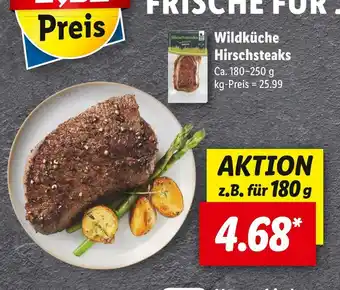 Lidl Wildküche hirschsteaks Angebot