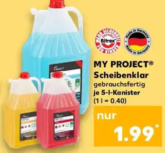 Kaufland MY PROJECT Scheibenklar Angebot
